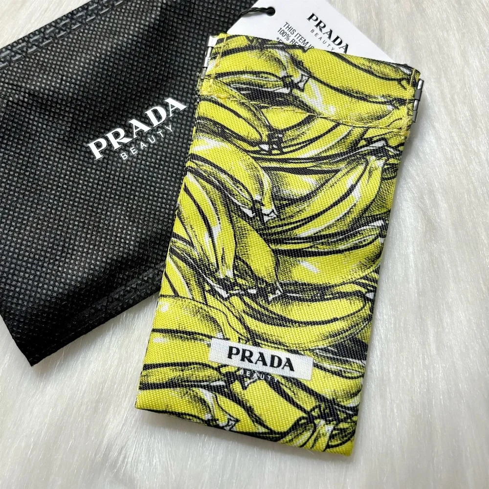 Prada🤍Banana Print Lipstick Pouch Limited Edition 2025 Balm Launch Exclusive NEW
